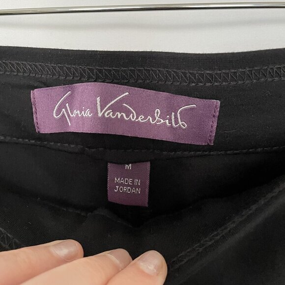 NWT Gloria Vanderbilt Womens Black Trousers M business casual style - Picture 4 of 8